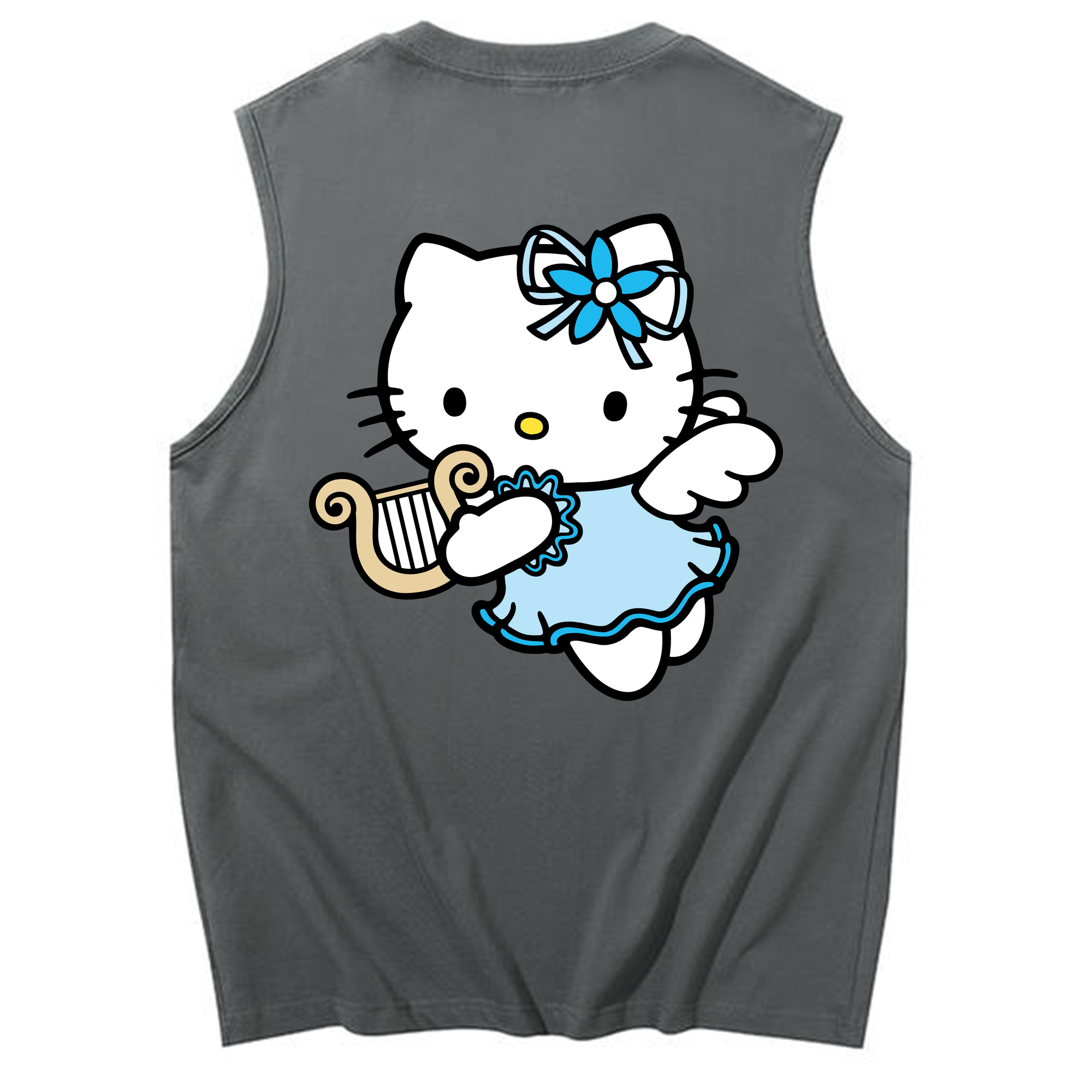 （画像用） Hello Kitty ハローキティ コットン100％タンクトップ（背面プリント）